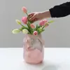 Creativo Rosa Estrella Flotante Mármol Polvo Magnético Jarrón Flores Antiguas Mesa de Comedor Mesa Mesa Sala de Estar Jarrón