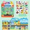 Pegatinas de Gel Amazon Transfronterizas Pegatinas DIY Pegatinas Repetibles Libros Silenciosos Pegatinas para Niños Juguetes Educativos de Primera Infancia