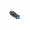 03T-Jwpf-Vsle (Preto) Conector Micro Plug Macho de 3 Furos com Carcaça Plástica Swpt-001T-P025