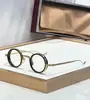 Rigon Moda Europea y Americana Nuevo Metal Marco Redondo Pequeño Punk Marco Liso Personalizado Retro Jmm Marco de Lentes Ópticos