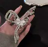 Pasador de Perla Incrustado con Diamantes Coreano, Diseño de Lujo de Moda, Pinza de Garra para la Parte Trasera de la Cabeza, Accesorio de Moda de Personalidad Nicho al por Mayor