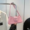 Bolsa baguette de laço estilo estrangeiro para poucas pessoas de alto valor 2025 nova coleção de primavera bolsa feminina moda ombro casual bolsa de axila