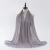 Cachecol de Bolhas Popular Transfronteiriço para Mulheres 2025 Novo Cachecol de Cor Sólida Cachecol Xale Decorativo Quente da Moda Fabricante Atacado