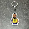 Nba Kobe Curry James Owen estrella del baloncesto caricatura Llavero Coche colgante de mochila escolar joyería para estudiante
