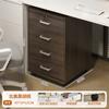 Armário de Arquivo de Escritório Armário de Madeira com Fechadura Gabinete Principal com Várias Gavetas Armário de Armazenamento de Escritório Sob a Mesa Armário Lateral Móvel
