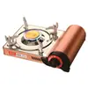 Mini estufa de gas de cartucho 2.0kw de potencia de fuego para camping al aire libre y picnics, estufa de gas portátil