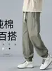 Pantalones minimalistas para hombre transfronterizos, nueva colección otoño/verano, corte holgado, modernos, pierna cónica, pantalones versátiles para el trabajo, pantalones casuales