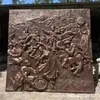 Gran Mural de Bronce en Relieve con Personajes Folclóricos del Ejército Rojo, Muro Cultural para el Campus de la Gran Muralla, Muro Cultural con Placa de Medicina Tradicional China