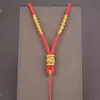 Cuerda para Colgar Colgante Collar Tejido a Mano Cordón Colgante de Jade Hebilla de Seguridad de Jade Cuerda para Colgante Cadena de Colgante de Jade Dorado