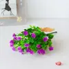 Amazon Flores Artificiales Flores Falsas Eucalipto Loto Maceteros Exteriores Arreglo Floral Decoración Flores de Plástico Plantas Verdes de Simulación