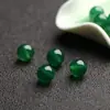 Contas de Ágata Vermelha Naturais Semi-Acabadas DIY Artesanal Para Miçangas Ágata Multicolorida Redonda Contas Soltas Pulseira Tecida Joias