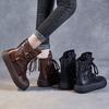 Primavera y Verano 2024 Nuevos Botines Martin Huecos de Cuero Genuino para Mujer Transpirables de Capa Superior de Piel de Vaca Botas Cool de Suela Gruesa Botines Cortos Casuales con Agujeros