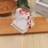 Atacado de fábrica bolo lasanha mousse anti-embaciamento confeitaria com garfo embalagem para assar blister caixa temporada de manga morango durian
