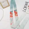 Faixa de cabelo Hanfu estilo chinês antigo faixa de cabelo estilo tinta lenço de seda estilo chinês tinta bambu fita amarrar bolsa cinto acessórios de vestuário