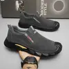 Zapatos de Protección Laboral de Otoño de Corte Bajo para Trabajo en Construcción Slip-on de Suela Gruesa Antideslizantes Zapatos de Trabajo Ropa de Trabajo Zapatos de Moda Zapatos Casuales para Hombre