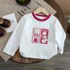 Camiseta de Manga Larga para Niña 2026 Nuevo Estilo Otoño Camisetas Casuales con Estampado de Dibujos Animados para Niños Ropa de Bebé Moderna y Versátil