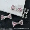 Nudo de Corbata Doble Cara Nuevo Totalmente con Diamantes DIY Abalorios Cadena de Cristal para Teléfono Llavero Cadena para Bolso Accesorios de Joyería de Aleación Materiales