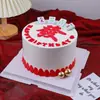 Celebridad de Internet Pegamento Suave Pastel de Mujer Rica Adornos Decorativos Diosa Rica Rica Cumpleaños Enchufe de Dinero Rico Cumpleaños Importante