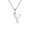 Collar con Colgante de Letra Emanco Acero de Titanio No se Desvanece Cadena para Clavícula Cadena de Hueso de Serpiente de Acero Inoxidable Nicho Europeo y Americano para Mujeres