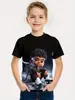 Estampa Taekwondo Roupas Infantis para Meninos Camiseta Casual de Manga Curta para Crianças Roupas de Verão Moda ao Ar Livre