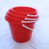 Cubo Pequeño de Fresa con Tapa y Sin Tapa Cubo Portátil Asa de Plástico Cubo de Almacenamiento de Agua de Plástico Hogareño