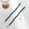 Sutiã Popular com Ajuste de Strass em Várias Fileiras Alças Invisíveis para Vestido de Noiva Acessórios de Vestuário Alças de Metal Atacado