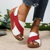 Zapatos de Playa Transpirables Blancos y Negros Marrones de Suela Gruesa con Punta Abierta Estilo Europeo y Americano 2024 Comercio Exterior Verano Velcro Al por Mayor Talla Grande