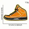 Patches de Tecido de Basquete com Tema Esportivo, Patches Decorativos Bordados em Computador com Borda Dourada, Acessórios para Roupas, Emblemas Termocolantes, em Estoque