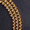 Productos de Cristal Amarillo Artificial, Manualidades, Productos Semiacabados, Cuentas Redondas Limpias, Cuentas Sueltas, Pulseras con Cuentas, Collares, Fabricante de Cuentas para DIY