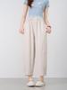 Calças Harem Cropped da Moda Personalizadas para o Verão, Casuais, Emagrecedoras, que Aumentam a Altura, de Cintura Alta, Leves, Estilosas, Simples, Calças Afuniladas Largas