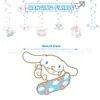 Sanrio Perro Yugui Vajilla Desechable Mantel Plato de Papel Vaso de Agua Dibujo Animado Decoración de Cumpleaños Diseño de Escena de Fiesta