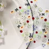Sky Xiaohongshu Popular Adesivos de Unhas Florais para Ponta dos Dedos Sete Estrelas Joaninha Pequena Floresta Florais Tridimensionais Gelatinosos Adesivos para Unhas