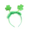 Festival Irlandés Transfronterizo Diadema de Trébol Verde St. Diadema de Lazo del Día de San Patricio Accesorios para Fiestas y Festividades