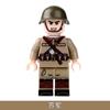 Bloques de Construcción Militares de la Segunda Guerra Mundial de Terceros Transfronterizos Soldados Estadounidenses Paquete Individual Soldados Juguetes de Partículas Pequeñas Regalos Ensamblados