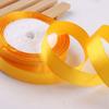 Cinta de seda con flores de color amarillo dorado, de 0,3 a 7,5 cm de ancho, ideal para el Día de Acción de Gracias, para envolver regalos.