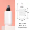 Xumin Spot Botella Spray Blanca Hombro Plano Fondo Redondo 200ml Botella Spray para Loción Mate Empaque Transparente para Productos de Cuidado de la Piel