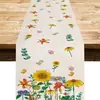 Toalha de Mesa Caminho de Mesa Flores da Primavera Transfronteiriça Casa Restaurante Sala de Estar Mesa de Jantar Decoração de Mesa para Feriados Interna Externa Toalha de Mesa Caminho de Mesa