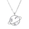 Collar Transfronterizo de Moda Nueva Planeta Hueco Mismo Estilo que Little Red Book Cadena para Clavícula Simple Zirconio Pequeño Universo Conjunto de Cadena