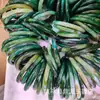 Oferta especial en pulseras de calcedonia tipo hielo: Pulseras finas de 6 mm, redondas, de calcedonia semipreciosa, pulseras de ágata roja, verde y rosa, y pulseras tintineantes