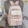 Mochila escolar transfronteriza estilo coreano para estudiantes de primaria, con estampado, multi-compartimentos, linda, de alta apariencia, para viajes