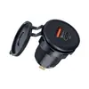 Puerto de carga USB para coche y motocicleta Modificación de encendedor de cigarrillos Cargador de coche invisible Carga súper rápida
