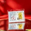 Pegatinas para Teléfono de Oro Puro 999, Láminas de Oro para Hacerse Rico de Princesa, Imanes de Refrigerador de Fortuna, Tarjetas de Oro de Tesoro, Regalos al por Mayor