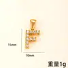 Pingente Único Cruzamento de Fronteiras Novo Joia de Aço Inoxidável Cravejada de Diamantes Colar com 26 Letras Fashionable High-End Acessórios de Joias DIY