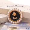 Nuevos Accesorios Creativos DIY de Perlas y Corazones de Aleación de Zinc con Goteo de Aceite Accesorios de Rosa Material para Joyería de Fundas de Teléfono Móvil para Mujeres