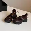 Zapatos de una sola suela gruesa con velcro para mujer 2026 Nuevos de primavera Versátiles que aumentan la altura Zapatos Mary Jane Summermaryjane