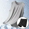 Conjunto Esportivo Masculino Secagem Rápida Colete de Corrida Shorts Verão Treinamento Seda de Gelo Camiseta Sem Mangas Exportação Atacado Transfronteiriço