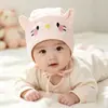 Gorro de bebé para otoño e invierno, lindo y súper adorable, para niños y niñas, adecuado para bebés pequeños, gorro de algodón, a prueba de viento, protección para las orejas, protección de la fontanela, gorro turbante