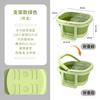 Cubo plegable para pies, grueso y resistente, para el hogar, portátil y plegable, para lavar los pies, de plástico, para masaje de pies y baño de pies.