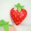 Globo de Fresa Rosa Mate Rojo Globo de Película de Aluminio Decorativo Fiesta de Frutas Frescas de Verano Fiesta de Cumpleaños Venta al por Mayor