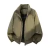 2026 Invierno Nuevo Chaqueta de Algodón para Hombre con Cuello Alto Maillard Talla Grande Ropa Exterior Chaqueta Cálida Holgada para Hombre Ropa de Algodón Hombre